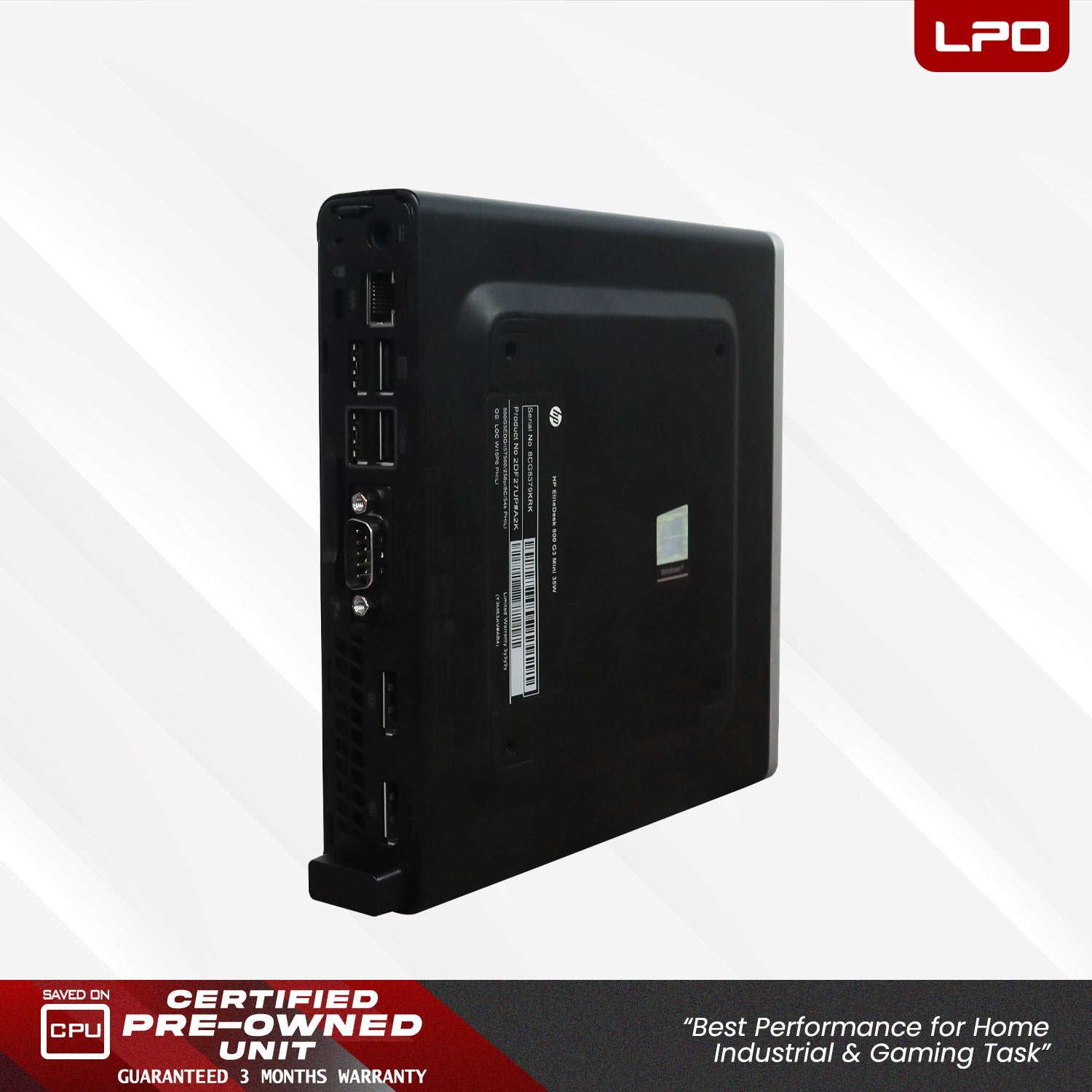 Pre owned HP EliteDesk 800 G3 Mini PC