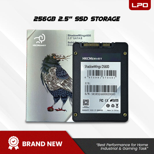 Ready to Build: Shadow Wings HKCMemory 256GB 2.5" SSD