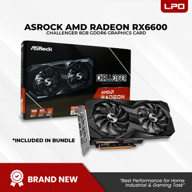 Gaming Desktop Computer AMD Ryzen 5 5500 3.60Ghz Gigabyte B550M AM4 Socket Motherboard Radeon RX 6600 8GB GDDR6 16GB DDR4 512GB M.2 SSD 23.8