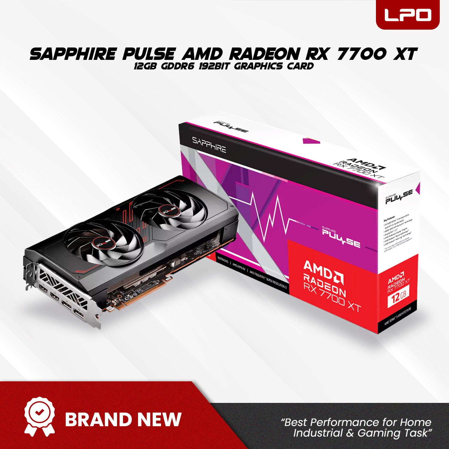 Gaming Desktop Computer AMD Ryzen 7 8700F 4.1Ghz Asus Prime B650M-A Wifi II AM5 Socket Motherboard Sapphire Pulse AMD Radeon RX 7700 XT 12GB GDDR6 192bit 32GB DDR5 1TB M.2 SSD 27