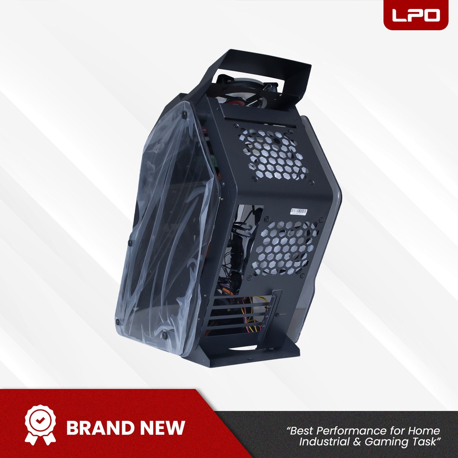 Inplay Thunder 01 PC Case Cool Design Shaped Gaming PC Case RGB Light Panel For Desktop PC