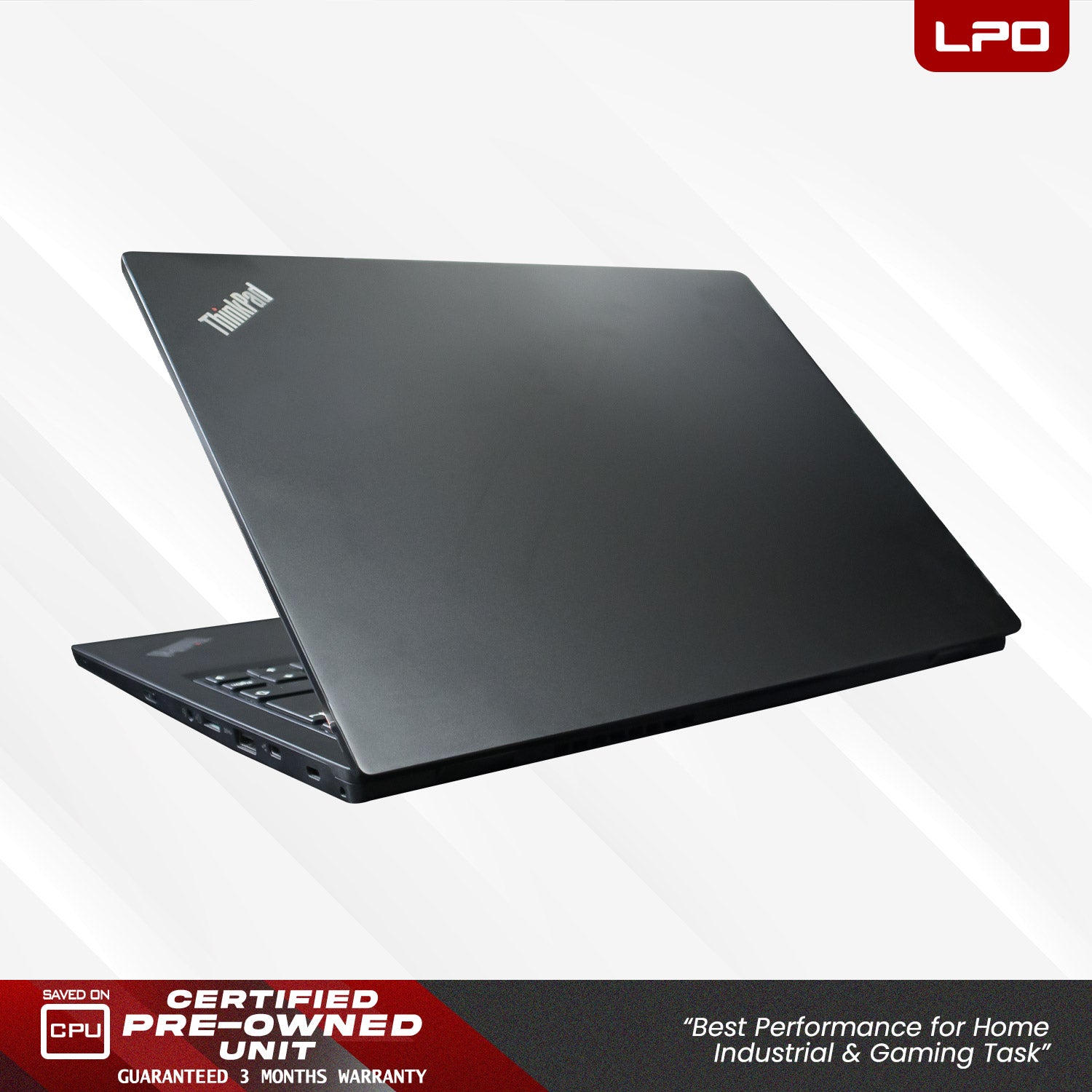 LPO Laptop Lenovo Thinkpad L390 Intel® Core™ i5-8265U CPU @1.60GHz 8GB DDR4 256GB SSD Windows 10 Pro 13.3