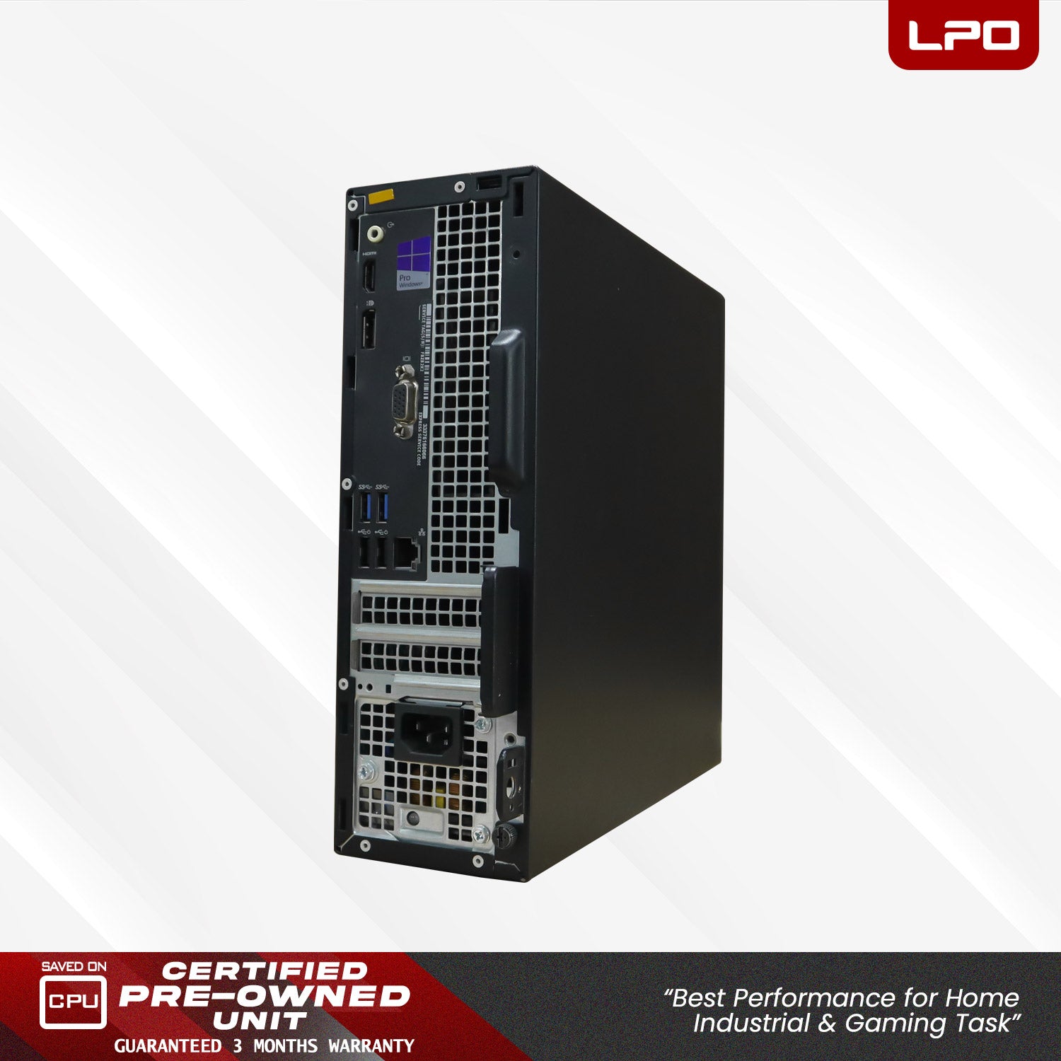 Dell Optiplex 3050 System Unit Intel Core i5-6500U 3.20Ghz 8GB DDR4 120GB SSD Intel HD Graphics 530