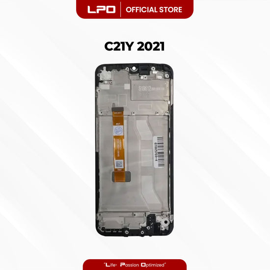 Cellphone LCD Screen	6.5 Realme C21Y 2021 WITH FRAME Compatible with RMX3261, RMX3263